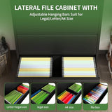 VIYET Lateral File Cabinet w5 Drawer Metal Filing Cabinets, Home Office Storage Cabinet for Hanging Files Letterith Lock,5 Drawer Metal Filing Cabinets, Home Office Storage Cabinet for Hanging Files Letter/Legal/F4/A4 (Black)