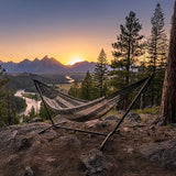 Sunnydaze Handwoven XXL Thick Cord Mayan Double Hammock for Outside - 625-Pound Capacity Heavy-Duty Outdoor Hammock - Black/Natural