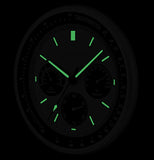 Bulova Lunar Pilot Wall Clock C1971 | Matte Silver Finish |Temperature & Hygrometer Display | Silent Sweep Quartz Movement | 13.75-Inch