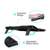 UMKLSW Laptop Cooler Cooling Pad Gaming Bracket with Four Fans and 2 for 14-17" Laptops