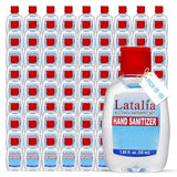 Latalia Mini Hand Sanitizer Travel Size Bulk Pack of 96 | 80% Alcohol Gel Unscented Non Drying Moisturizing For Non-Sticky