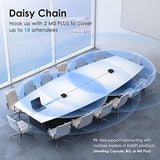 Conference Speakerphone M0 Plus, 4 AI Mics 360° Voice Pickup, Noise Reduction, USB C Speaker, Bluetooth Conference Speaker