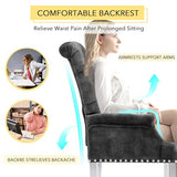AODCHR Upholstered Velvet Accent Dining Chair, Elegant Tufted Dining Room
