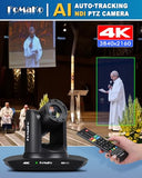FoMaKo K30NS 4K 30x Optical Zoom PTZ Camera with NDI 6 & NDI HX3