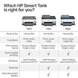 HP Smart Tank 7602 Wireless All-in-One Ink Tank Printer, Scanner, Copier with 2 Years of Ink Included