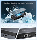 Acer Premium 13-in-1 Docking Station with 110W PD & Triple Monitor Support | Dual 4K HDMI and DP,5Gbps USB A/C,Gigabit Ethernet