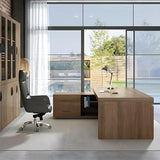 L-Shape Executive Desk, Wood L-Shape Office Executived Desks, Manufactured Wood Computer Desk