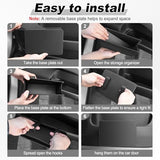 SINGARO Car Door Trash Can, Leather Vehicle Trash Bin, Mini Dustbin Garbage Container Can with 30 Pcs Trash Bags, Black