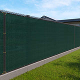 Privacy Fence Screen 6'x50' Heavy Duty Windscreen Fencing Mesh Fabric Shade