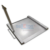 SellEton SL-Wheelchair-1k Aluminum Heavy Duty Wheelchair Scale Platform 1000lb x 0.2lb – Drum Chair Scale with Dual Ramp Aluminum Platform – Portable Scales for Physicians (Made in USA)
