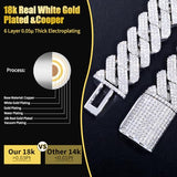 Ucciyo VVSI 20MM Moissanite Chain For Men Luxury Cuban Link Chain
