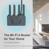 GL.iNet GL-AX1800(Flint) WiFi 6 Router -Dual Band Gigabit Wireless Internet Router | 5 x 1G Ethernet Ports | Up to 120 Devices | OpenVpn&WireGuard GL.iNet