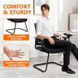 Office Guest Chair with Lumbar Support and Mid Back Mesh Space Air Grid Series for Reception