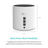 TP-Link Deco X55 AX3000 WiFi 6 Mesh System - Covers up to 2500 Sq.Ft., Replaces Wireless Router and Extender, 3 Gigabit Ports, Supports Ethernet Backhaul, Deco X55(1-Pack)