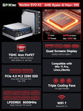 GMKtec AI Mini PC Ryzen Al Max+ 395 (up to 5.1GHz)