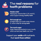 Strong Jaw Tooth Restore for Adults with Remineralizing Gum Support 180 Capsules Made in USA - Teeth Vitamins for Strong Teeth Bone Health Supplement Calcium Vitamin D3 Hydroxyapatite Enamel Repair