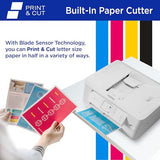 Wireless All-in-One Color Inkjet Printer with Auto Paper Cutter, Scanner, Copier and Fax for Home Office