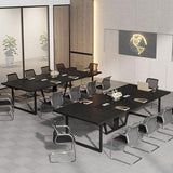 Tribesigns 8FT Conference Table Set of 2, Large Meeting Podcast Table