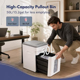 Kitnery Heavy Duty Paper Shredder 400-Sheet Auto Feed P5 Micro Cut