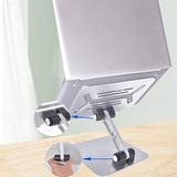 Laptop Stand Aluminum Alloy Button Type Desktop Lifting and Folding Laptop Heat Dissipation Stand