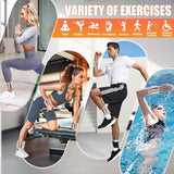 BECOJADDE Ankle Weights for Women Men Adjustable 2LB Wrist Weights Bracelet Set of 2 for Home Gym Weighted Bangles Wristbands Leg Arm Weights, Beige