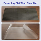 Delamu Office Chair Mat for Hardwood Floor, 36"×48" Floor Protector for Under Desk Computer Rolling Chair Mat (Black Brown)