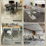 Koonmi Tempered Glass Chair Mat for Hardwood Floors & Carpets, 30" x 55“ Transparent Heavy Duty Office Floor