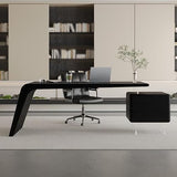BGGJJ Computer Desk Wooden Minimalist Study Furniture with Sideboards