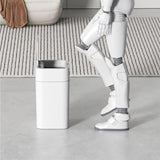 BXFIRS Home Intelligent Sensing Garbage Bin Made of ABS Material Kitchen Bathroom Bedroom Trash Cans(23.5 * 31.8cm)