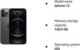 Apple iPhone 12 Pro, 128GB, Graphite - Unlocked (Renewed)