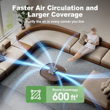 TDBYWAE Air Purifier 2 Pack for Bedroom Up to 1200 ft², H13 True HEPA Air Purifier for Pets Dust Dander Pollen Odor Smoke