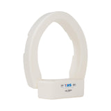 VMS Deluxe Bolt-On Hinged Raised Toilet Seat - Available in Elongated & Standard Styles, 300 lbs Weight Capacity (Elongated)