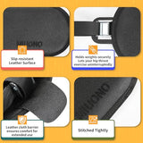 MIUONO Hip Thrust Belt, Dumbbell Hip Thrust Belt for Kettlebells or Grip Plates, Thicker Slip-Resistant Leather Glute Bridge Pad Machine
