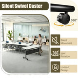 rzoizwko Folding Conference Room Tables, Conference Table with Power Grommet