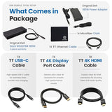 Dell WD22TB4 Thunderbolt 4 Dock 180W - 40Gbps, 3-Year Warranty, USB-C/USB-A Dell Docking Station with 180W Adapter