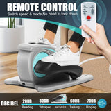 ANCHEER Under Desk Elliptical Machine - Quiet Pedal Exerciser for Seniors, Office & Home, Low-Impact Seated Leg Workout Equipment, Smart LCD Display, Remote Control(Gray)
