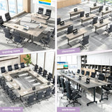 10 Pack Folding Conference Table,Modular Conference Room Table