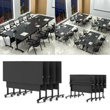 Modular Conference Table, Folding Conference Room Table with Wheels