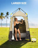 FanttikOutdoor Zeta A1 Pro Shower Tent 1 Rooms, Portable Privacy Shelter for Shower & Dressing, Instant Setup in 60 Seconds with Rainfly & Windproof, Ideal for Camping & Hiking, Fishing, Beach