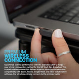 55+ Playtime PC Bluetooth Headset and Multipoint Connect to Laptop Computer and Mobile - Wired or Wireless