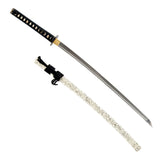 White Dancing Crane Katana, 1045 Steel Hand Forged Full Tang Sword