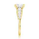 MSBLUE 1ct Size 8 Moissanite Engagement Ring for Women