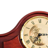 Hermle Qwirly Store Acton Mechanical Mantel Clock 21142070340 Antique Style Mahogany Wood Chiming Mantel or Desk Clock