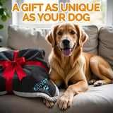 Embroidered Dog Blanket with Name, Personalized Pet Blankets for Dog for Bed Car Couch, Custom Waterproof Dog Blanket Soft & Comfortable for Small, Medium & Large Pet, Best Gift for Dog Lovers- Black