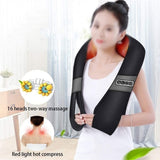 TOEWOE Back Massager, Neck Massager with Heat, Shiatsu Shoulder Massager, Electric Deep Kneading Massager for Back, Neck, Muscle Relief, Gift for Women Men (Color : Gold)