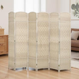 HOMCOM Room Divider, 6 Ft 6 Panel Folding Privacy Screen