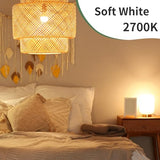 evelor A19 LED Light Bulbs,60 Watt Equivalent Soft White 2700K with E26 Base,Efficient 9W,800 Lumens Non-Dimmable Warm White LED Bulbs,15000 Hours, Ideal for Bedroom Living Room 4-Pack