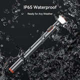 Telescopic Camping Light Collapsible 800 Lumens IP65 Waterproof Smart Remote Magnetic Base USB Rechargeable Battery Adjustable Height for Outdoor Adventure Hiking Emergency Lighting