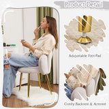 VINGLI Petal Makeup Vanity Chair with Back,Flower Cute Girls Desk Chair