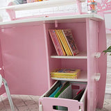 Legaré Furniture Children's Desk with Shelves and File Cart Set for Kids